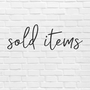 All Items Beyond This Point Are Sold